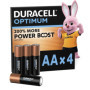 BATTERIA STILO AA ALCALINA 4PZ DURACELL OPTIMUM MN1500OP