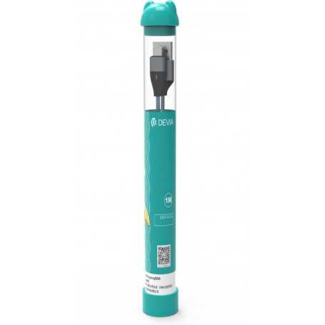 Cavo Bubble Usb A a Tipo-C 2,4A 1 Metro Nero