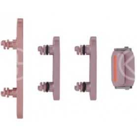 Set pulsanti laterali per iPhone 15/15 Plus rosa 