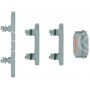 Set pulsanti laterali per iPhone 15/15 Plus verde 