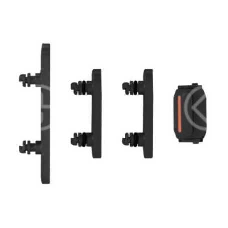 Set pulsanti laterali per iPhone 15/15 Plus nero 