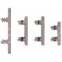 Set pulsanti laterali per iPhone 15 Pro/15 Pro Max Titanio 