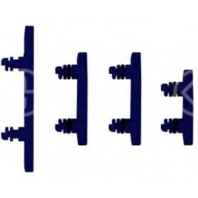 Set pulsanti laterali per iPhone 15 Pro/15 Pro Max Blu Titanio 