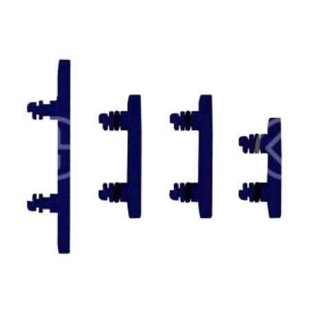Set pulsanti laterali per iPhone 15 Pro/15 Pro Max Blu Titanio 