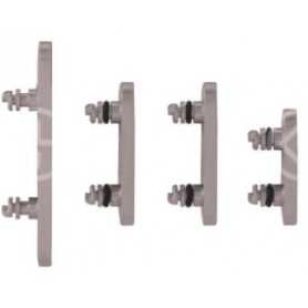 Set pulsanti laterali per iPhone 15 Pro/15 Pro Max bianco titanio 