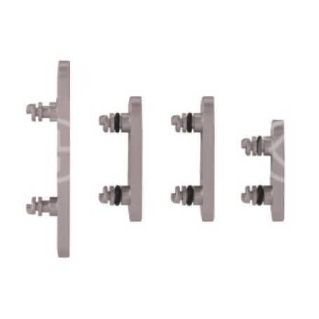 Set pulsanti laterali per iPhone 15 Pro/15 Pro Max bianco titanio 