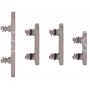 Set pulsanti laterali per iPhone 15 Pro/15 Pro Max bianco titanio 