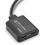Splitter HDMI 1x2, 18G HDCP2.3, 4K@60Hz, Downscaler On-Off