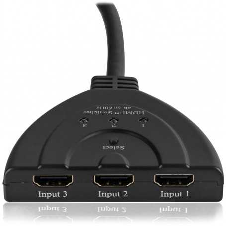 Premium HDMI Switch  3X1 Pigtail v2.0 4Kx2K@60Hz