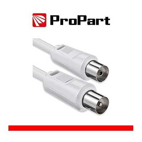Cavo antenna TV IEC 1M SP-PR BIANCO