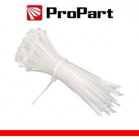 Fascette elettricista nylon 4,8x200mm Bianco 100pz