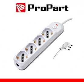 Multipresa 4pos bipasso/schuko + interrutt nuovo modello spina 16A