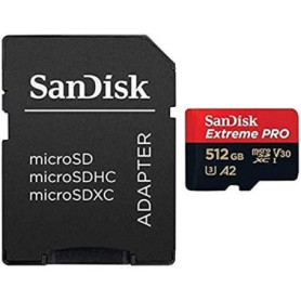 MEMORY CARD MICRO SD/TRANSFLASH 512GB SANDISK CLASSE 10 SDSQUAC-512G-GN6MA