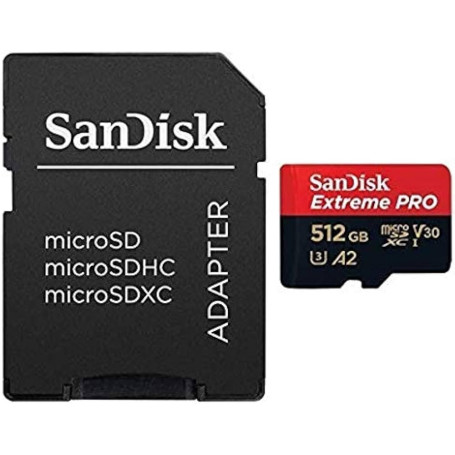 MEMORY CARD MICRO SD/TRANSFLASH 512GB SANDISK CLASSE 10 SDSQUAC-512G-GN6MA