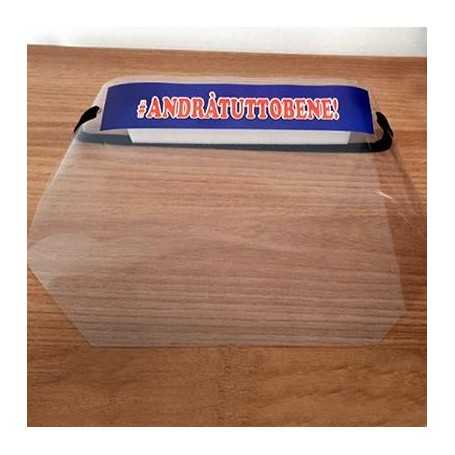 Visiera protettiva in PVC con elastico AndràTuttoBene